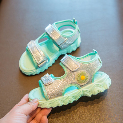 Sportske ležerne dječje sandale s tratinčicama za djevojčice