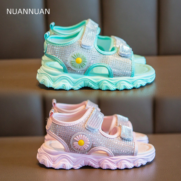 Sportske ležerne dječje sandale s tratinčicama za djevojčice