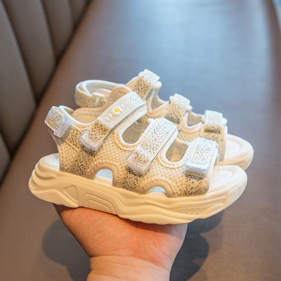 Ležerne dječje sandale sa naljepnicama u više boja za djevojčice