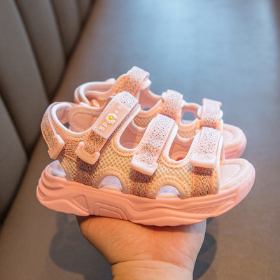 Ležerne dječje sandale sa naljepnicama u više boja za djevojčice