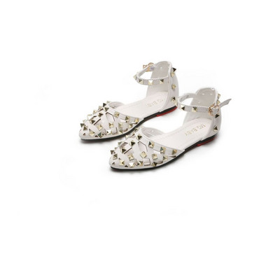 Sandale copii model ascutit cu carouri metalice