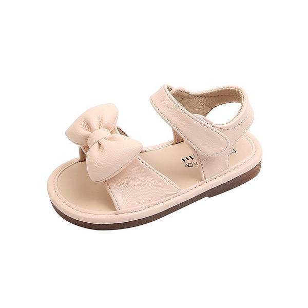 Sandale pentru copii din piele ecologica cu panglica si sticker