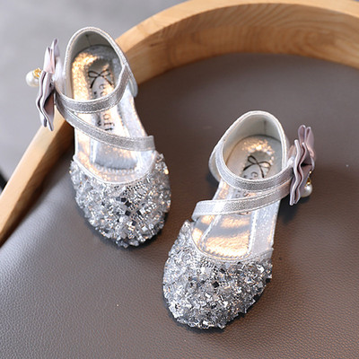 Sandale moderne pentru copii cu flori 3D și pietre