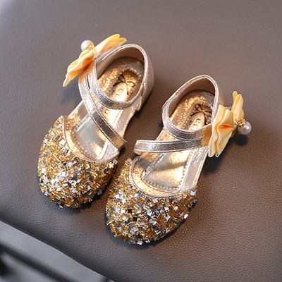 Sandale moderne pentru copii cu flori 3D și pietre