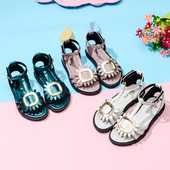 Παιδικά σανδάλια με επίπεδη σόλα για κορίτσια