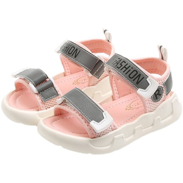 Sandale moderne pentru copii cu inscripție și autocolante