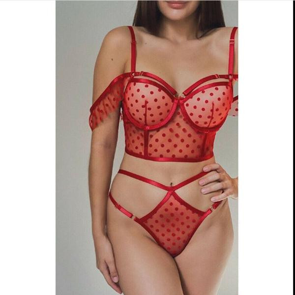 Set intim elegant pentru femei, cu model din două piese