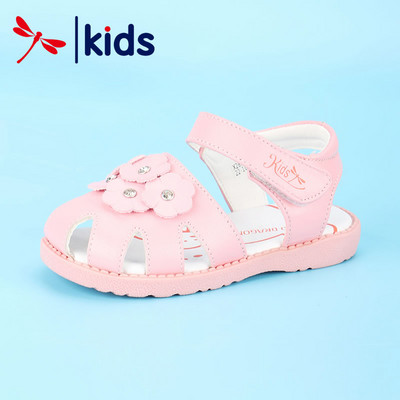 Παιδικά σανδάλια για κορίτσια από οικολογικό δέρμα με λουλούδια