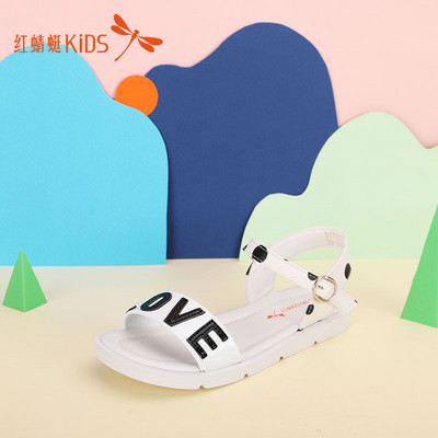 Sandale moderne pentru fete din piele ecologică cu cataramă