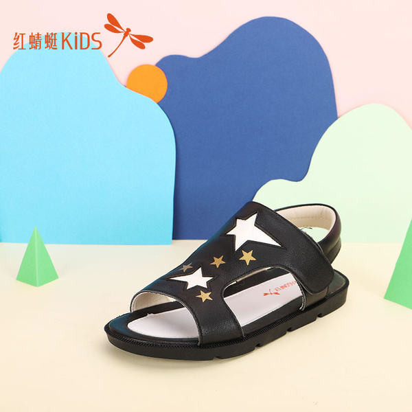 Sandale moderne pentru fete din piele ecologică cu cataramă