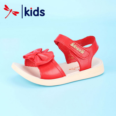 Sandale pentru copii din piele lacuita cu panglica si catarama