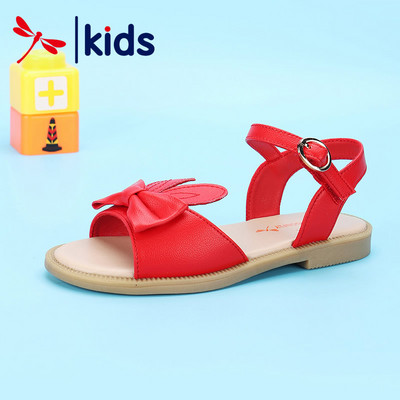 Sandale pentru copii din piele lacuita cu panglica si catarama