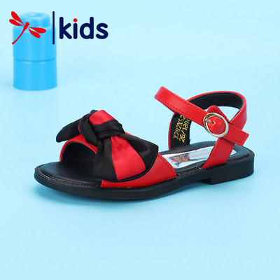 Sandale pentru copii din piele lacuita cu panglica si catarama