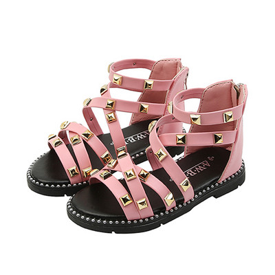 Sandale moderne pentru copii cu fermoar și talpă moale