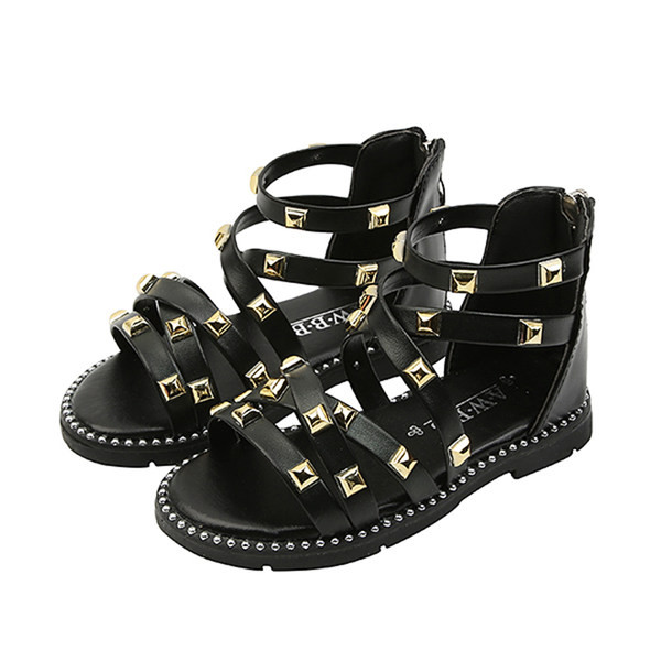 Sandale moderne pentru copii cu fermoar și talpă moale