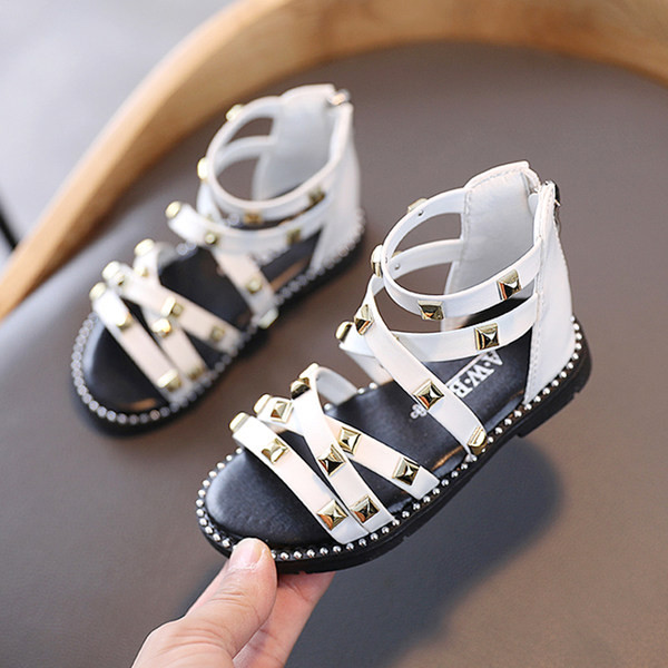 Sandale moderne pentru copii cu fermoar și talpă moale