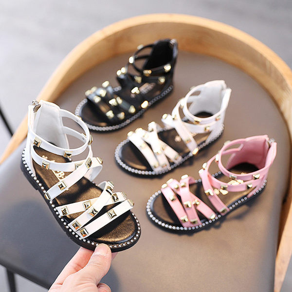 Sandale moderne pentru copii cu fermoar și talpă moale