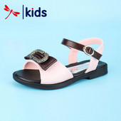 Sandale pentru fete din piele ecologica cu catarama