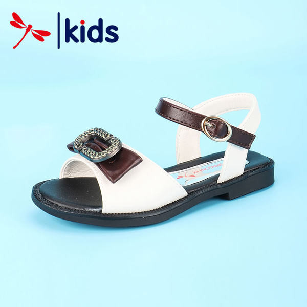 Sandale pentru fete din piele ecologica cu catarama