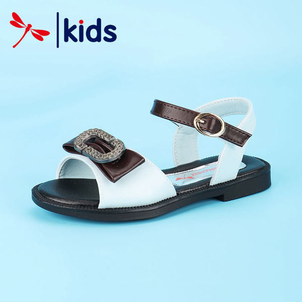 Sandale pentru fete din piele ecologica cu catarama