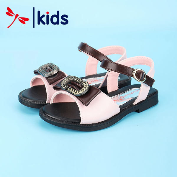 Sandale pentru fete din piele ecologica cu catarama