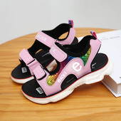 Καθημερινά σανδάλια με λουράκια βελκρό για κορίτσια σε δύο χρώματα