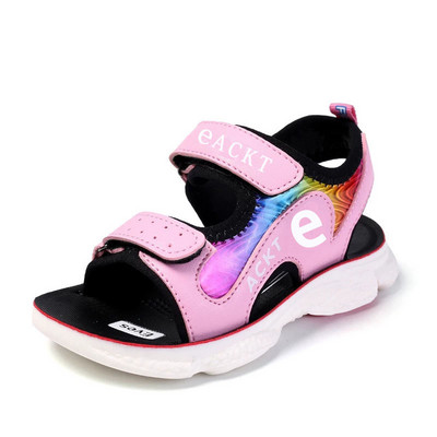 Καθημερινά σανδάλια με λουράκια βελκρό για κορίτσια σε δύο χρώματα