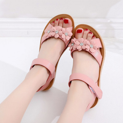 Sandale casual copii din piele ecologica pentru fete - mai multe modele