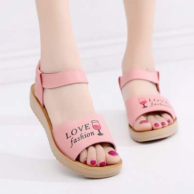 Sandale casual copii din piele ecologica pentru fete - mai multe modele