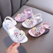 3D elemendi ja kividega laste sandaalid tüdrukutele