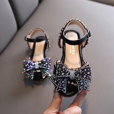 Sandale moderne pentru copii cu panglica si pietre