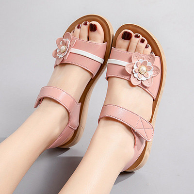 Sandale casual pentru copii din imitatie de piele pentru fete