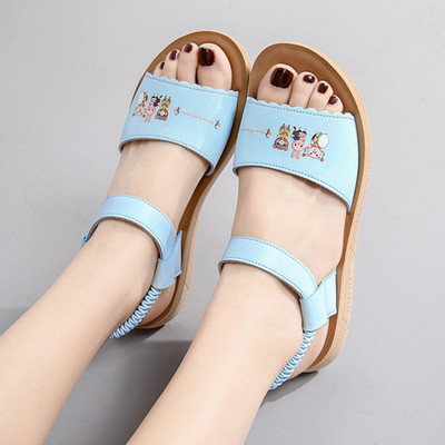 Sandale casual pentru copii din imitatie de piele pentru fete