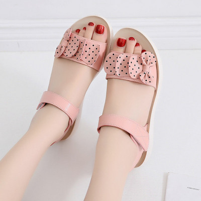 Sandale casual pentru copii din imitatie de piele pentru fete