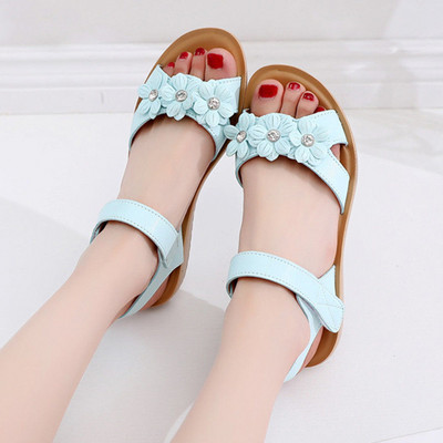 Sandale casual pentru copii din imitatie de piele pentru fete