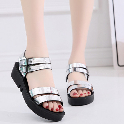 Sandale casual pentru copii din imitatie de piele pentru fete