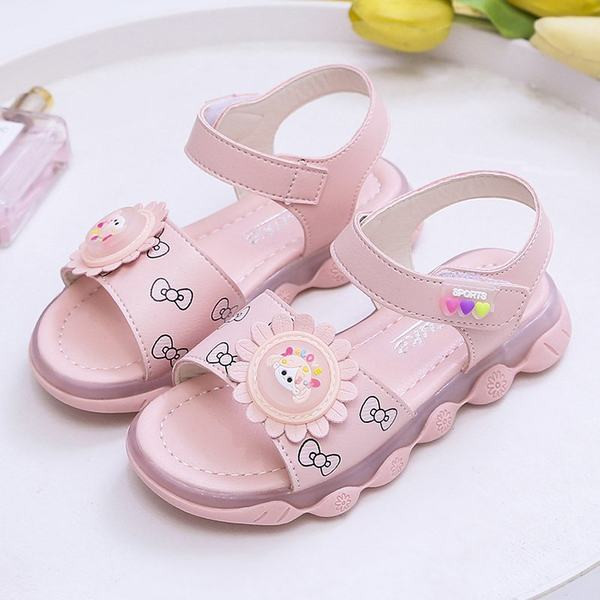 Sandale casual pentru copii cu inchidere velcro si talpa moale