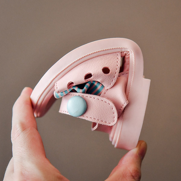 Sandale pentru copii cu inchidere velcro si panglica