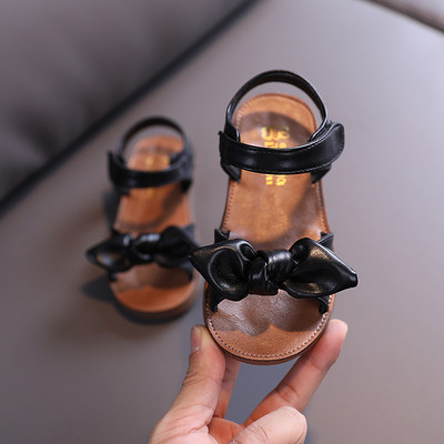 Sandale pentru copii cu panglică și talpă plată potrivite pentru fete