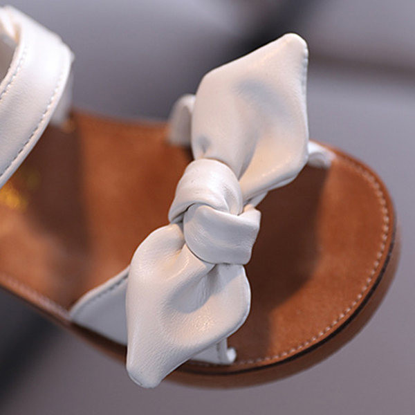 Sandale pentru copii cu panglică și talpă plată potrivite pentru fete