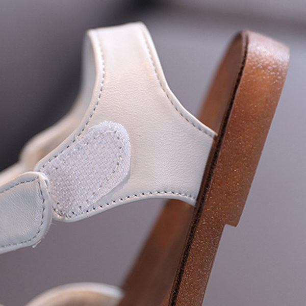 Sandale pentru copii cu panglică și talpă plată potrivite pentru fete