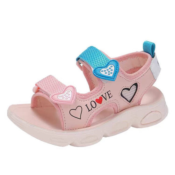 Sandale sport și de zi cu zi pentru copii cu autocolante pentru fete