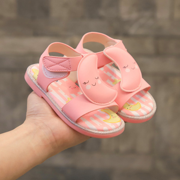 Sandale casual pentru copii din piele ecologica cu plasture si talpa plata