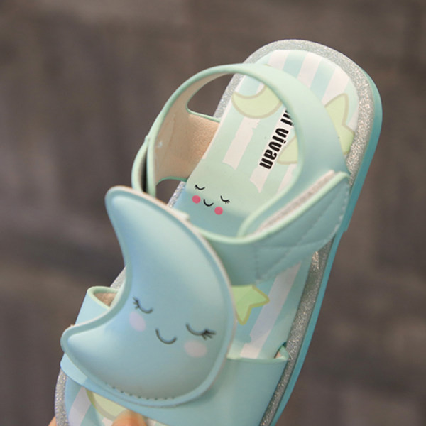 Sandale casual pentru copii din piele ecologica cu plasture si talpa plata