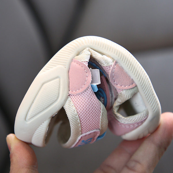 Sandale pentru copii cu autocolante in trei culori