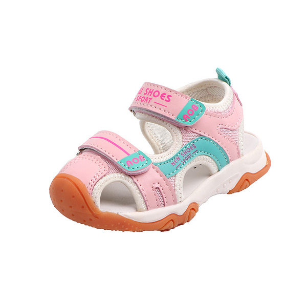 Sandale pentru copii cu autocolante in trei culori potrivite pentru fete