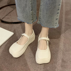 Pantofi casual dama din piele cu curea