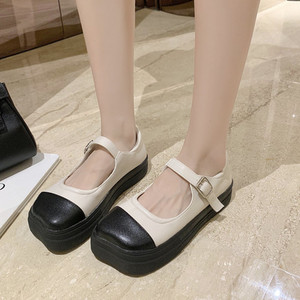 Pantofi casual dama din piele cu curea