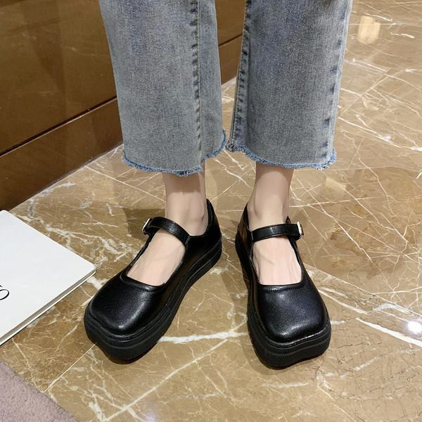 Pantofi casual dama din piele cu curea