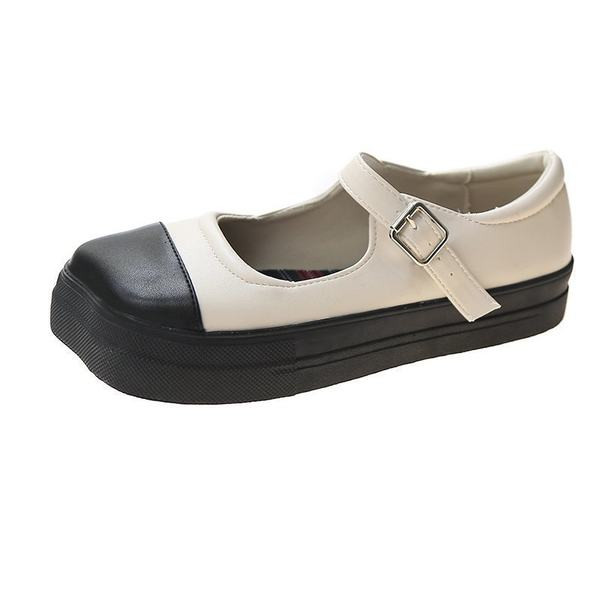 Pantofi casual dama din piele cu curea